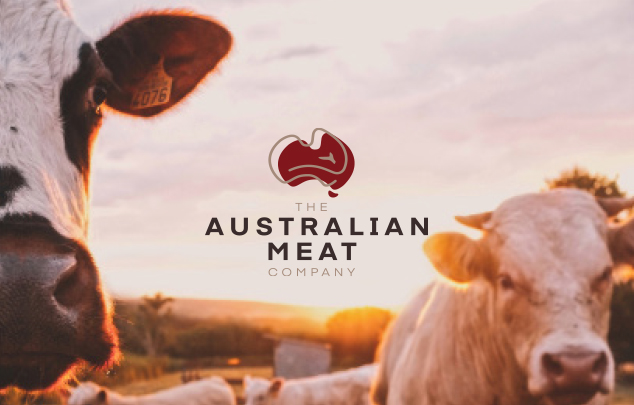 The Australian Meat Company branding - Romilly - Rom Bean graphic design, branding, brochure design, marketing in Skipton